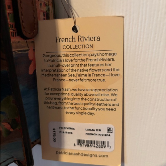 NWT Patricia Nash French Riviera Lanza Crossbody Bag - Picture 4 of 7